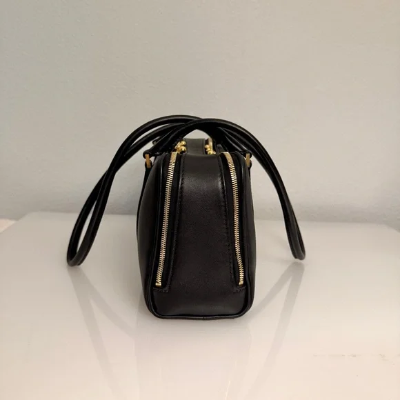 Tory Burch Small Marshmallow Satchel Black - Picture 3 of 10